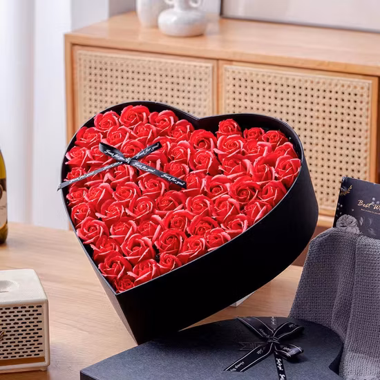 Confezioni regalo per fiori a forma di cuore per rose